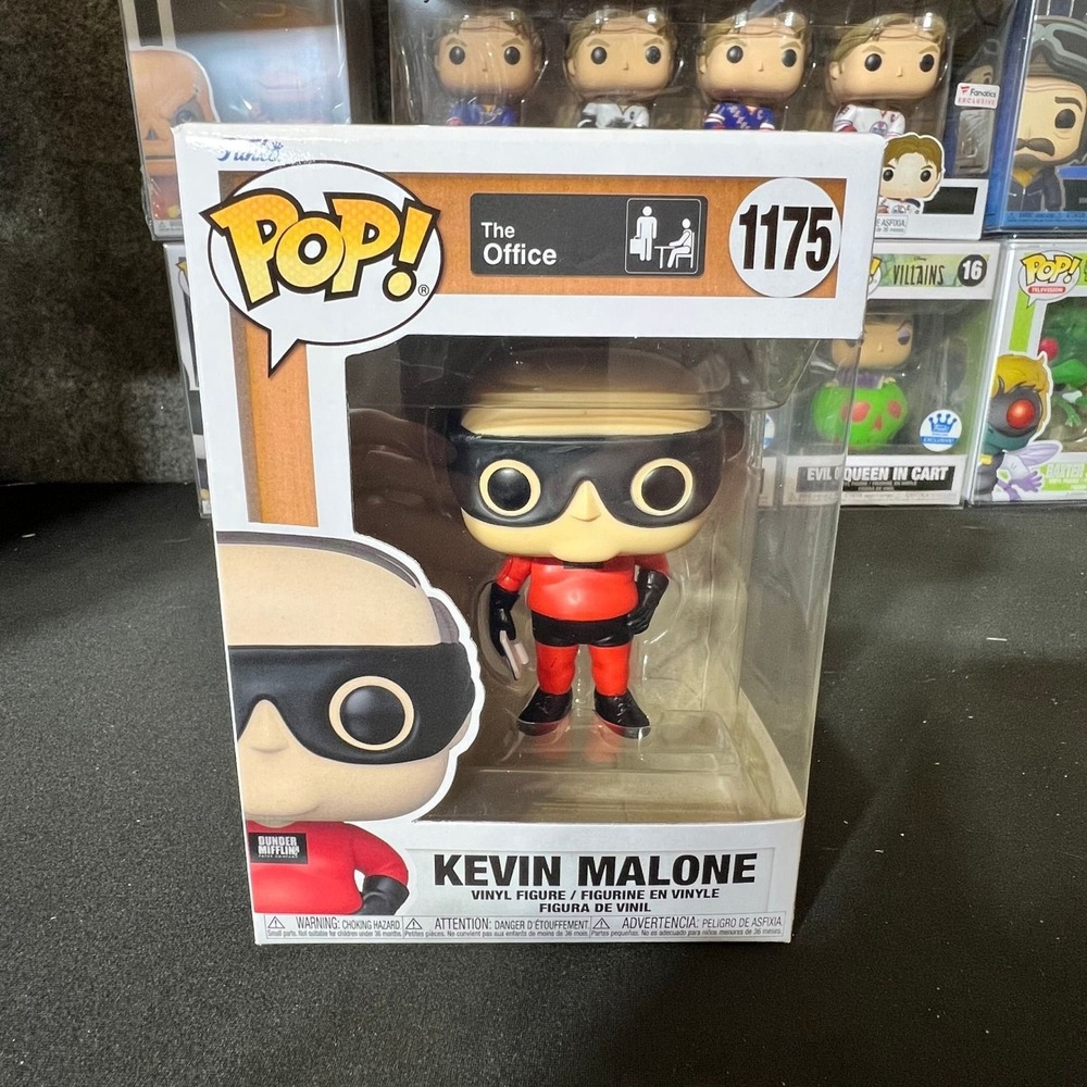 Funko Pop The Office Kevin Malone 1175 Vinyl Figure Superhero Costume Mask